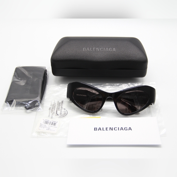 NEW BALENCIAGA BB0177S 001 UNISEX SUNGLASSES BALENCIAGA BB0177S - Picture 10 of 10